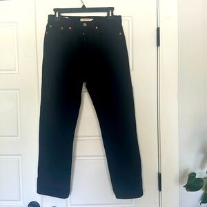LEVIS Wedgie Straight in Black size 27